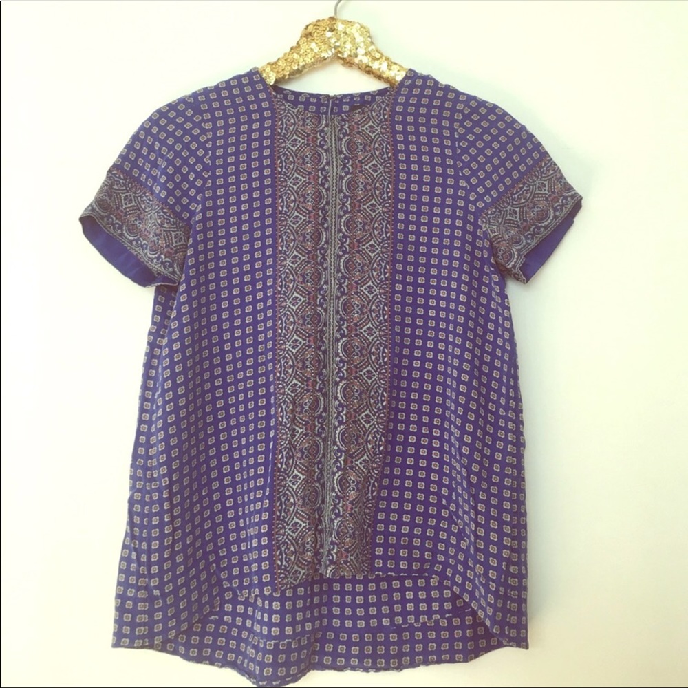 Madewell silk Top